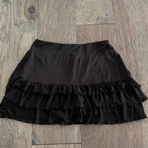 Black tennis skirt